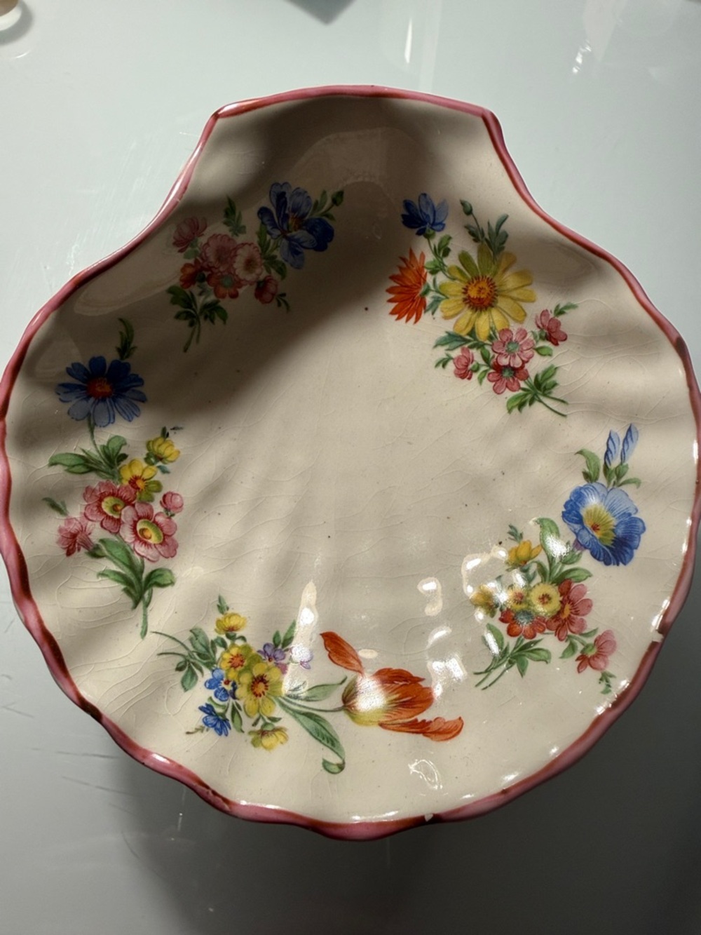 Vintage scalloped dish